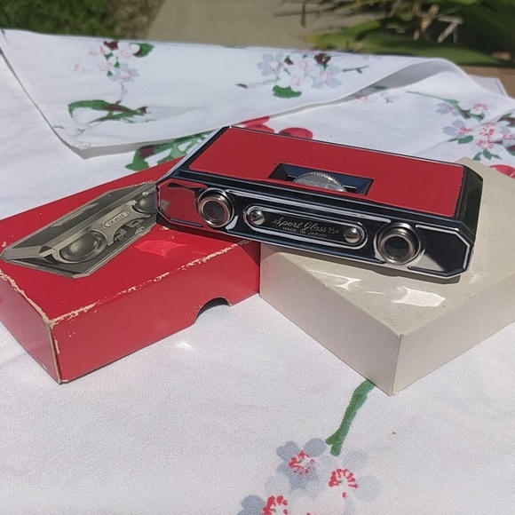 vintage folding opera glasses